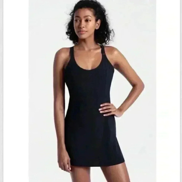 Lole Dresses & Skirts - LOLË New Athletic Cycle Tennis Pickleball Dress Size M Black Gym Workout NWT